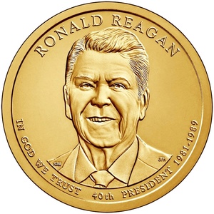 2016 1-dollar - D - Ronald Reagan reverse